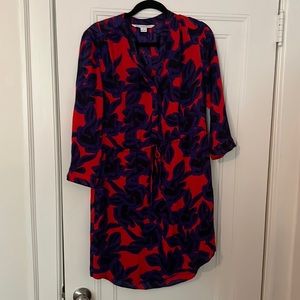 Diane Von Furstenburg Patterned Dress - Size 8